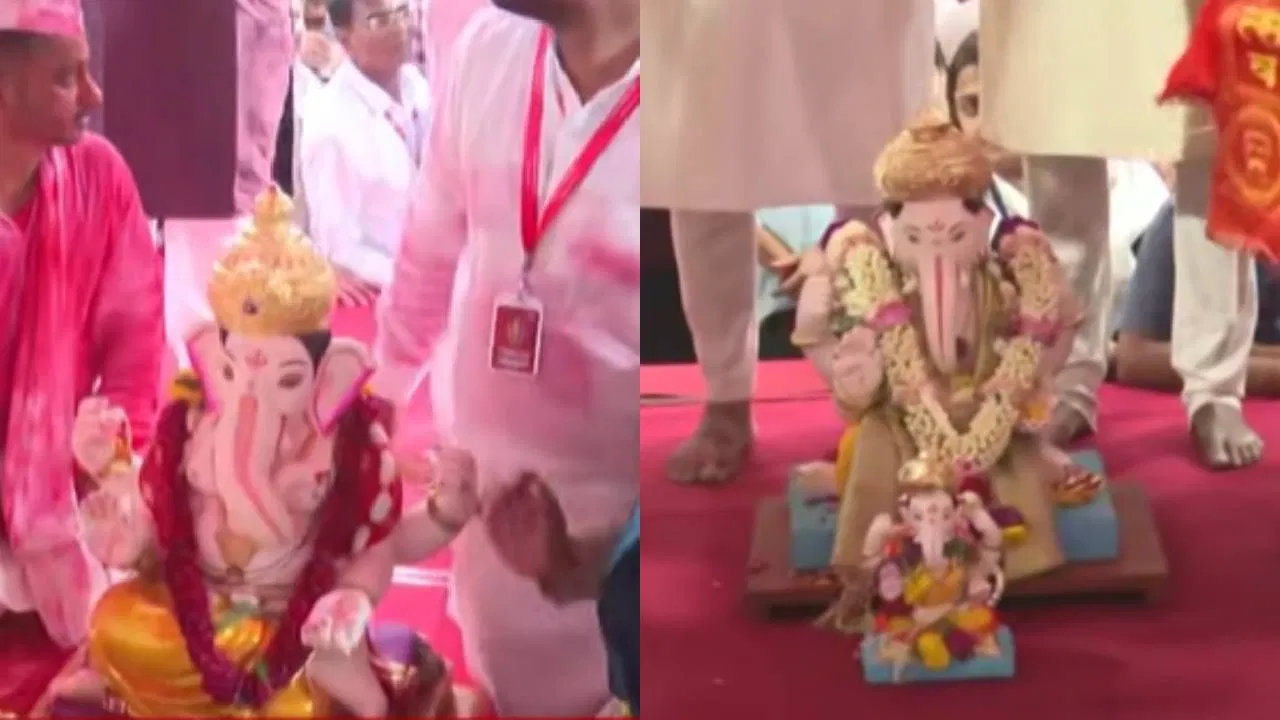 Pune : ‘गणपती बाप्पा मोरया’च्या जयघोषाने पुणं दुमदुमलं; मानाच्या पाचही गणपतींचे भक्तिमय वातावरणात विसर्जन