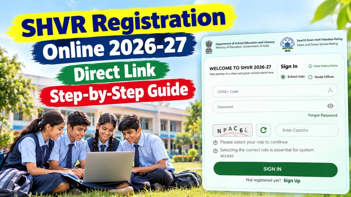 SHVR Registration Online 2026-27: Step-by-Step Guide