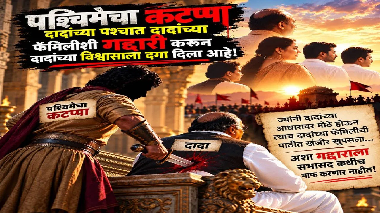 सोमेश्वरच्या निवडणुकीत ‘पश्चिमेचा कटप्पा’ची चर्चा; पोस्टरमधून अजितदादांच्या विश्वासाला दगा दिल्याचा आरोप